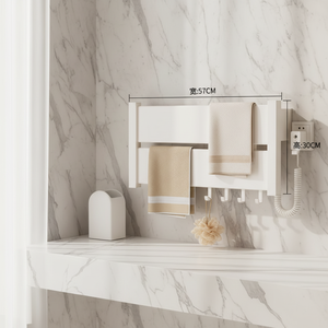 Sèche-serviettes électrique mural intelligent en alliage <span class=keywords><strong>d</strong></span>'aluminium avec thermostat intégré - Product Image 4