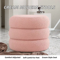 Pouf rond en velours multi-tailles 30 40 20 CM pour chambre à coucher, chambre d'enfant, salon - Vente en gros, fournisseur d'usine