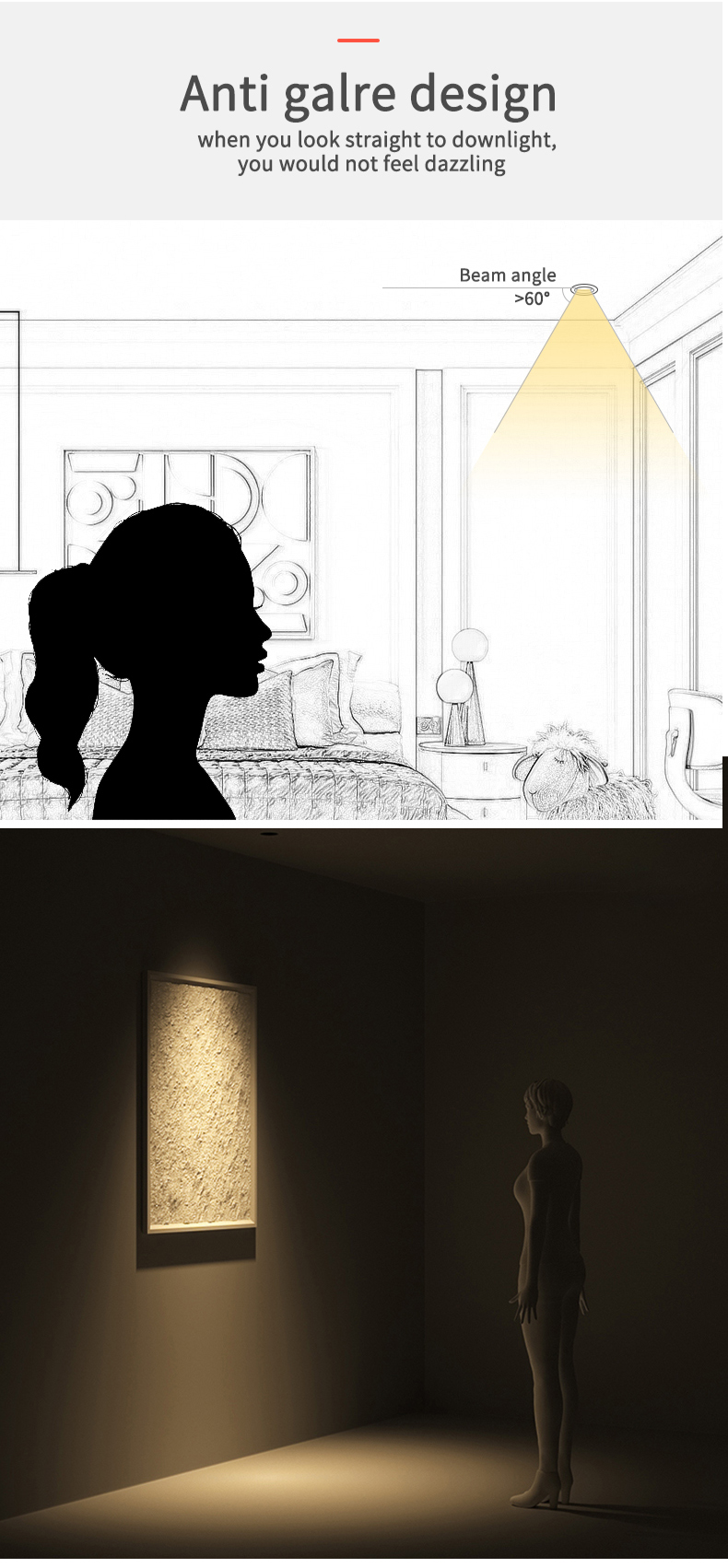 Fire Rated Recessed Dimmable LED Down Lights 68mm 11 Watt 4000k