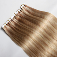 Extensions de cheveux naturels européens à bandes adhésives en gros, double épaisseur, cuticules intactes, Remy Tape Ins