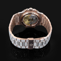 Relojes de Lujo para Hombre con Diamantes VVS Iced Out de Alta Calidad al por Mayor, Estilo Hip Hop, con Moissanita VVS1