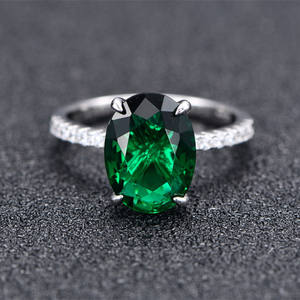 Anel de casamento de noivado de prata esterlina 925 para mulheres, anel de zircônia cúbica personalizado para promessa de eternidade - Product Image 6