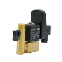 Kompresor Udara Otomatis Pembuangan Air Kuningan Elektronik Dengan Katup Solenoid Mekanis Timer Pneumatik