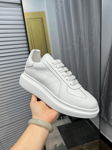 Alexander Black Platform Casual Sneakers pour hommes et femmes en cuir Mc. Chaussures à lacets légères à semelle épaisse pour l'extérieur – Modèle Queen - Product Image 4