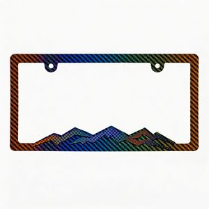 Portaplacas para Automóvil, Nuevo Modelo, Especificaciones Estadounidenses, Plástico, Color Degradado, Montaña Nevada, Marco para Matrícula - Product Image 6