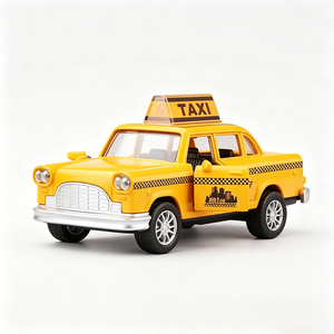 Modèle réduit de taxi jaune classique de <span class=keywords><strong>New</strong></span> <span class=keywords><strong>York</strong></span> à l'échelle 1:36 avec logo personnalisé, en alliage moulé sous pression, rétro, pour collectionneurs adultes de 14 ans et plus, OEM - Product Image 3