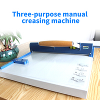 Machine à plier les couvertures de livres en papier A3 de 460 mm, machine à plier manuelle, machine à perforer