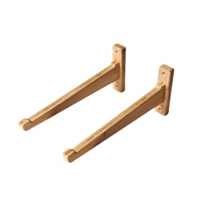Soporte de Pared para Esquís de Madera, Acabado en Haya, Resistente, para Hogar, Garaje, Exhibición de Tablas de Surf - Product Image 3