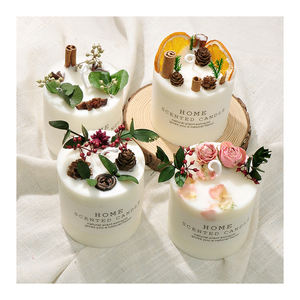 Special Design Scented <strong>Candle</strong> Soy Wax Scented <strong>Candles</strong> with Dried Flowers No Minimum - Product Image 1