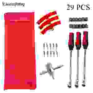 Motorcycle Wheel Tire Demount Kit Tire Pry Bars Rim Guards Valve <b>Repair</b> Tools - Product Image 1