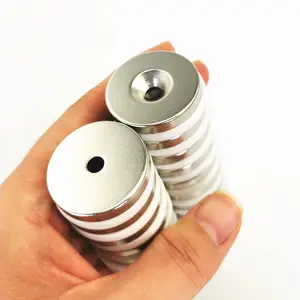 Manufacturer supply Ring Round Countersunk Neodymium Magnet Price Magnets With Screw Holes