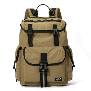 <b>Black</b> Lightweight <b>Waterproof</b> Travel Hiking <b>Backpack</b> Laptop Daypack Unisex Softback with Zipper and Curved Shoulder Straps - Product Image 4