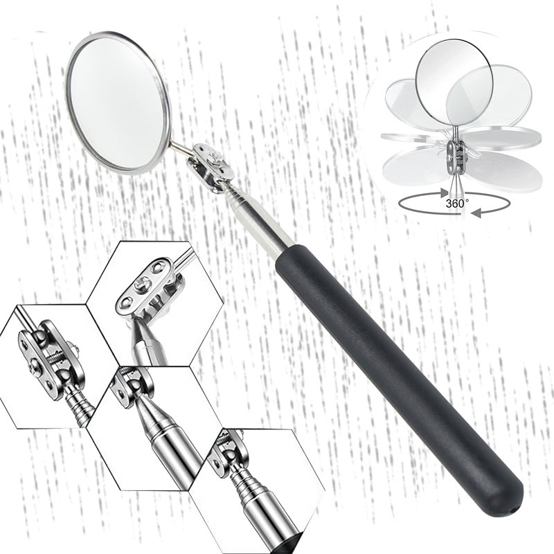 Cheap Price 2-sides Telescoping Self-Examination Mirror Telescope Extending Handle Inspection Mirror 85 mm