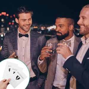 Hài hước phù rể đề nghị thẻ thiết lập với 14 phong bì màu trắng và nhãn dán tấm cho đám cưới cô dâu tắm - Product Image 5