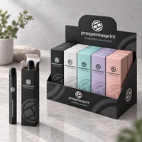 Boîte en papier pliable haute et étroite personnalisée pour emballage de flacon pulvérisateur cosmétique, boîte de vente au détail à couvercle rabattable