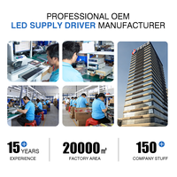 Fuente de Alimentación LED HUARON HRJS IP20 24V 60W-350W con Atenuación Dali, 90-99% de Eficiencia, Conmutación AC-DC, Canal Único, Interior/Comercial