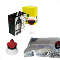 Sac aseptique transparent avec robinet distributeur pour boîte de 5L/10L/20L pour l'emballage de champagne, vodka, bière, eau minérale