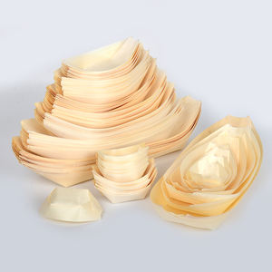Wholesale Disposable Wooden <b>Lunch</b> Sushi <b>Box</b> Japanese Takeaway for <b>Parties</b> - Product Image 1