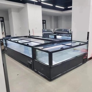 Congelador <span class=keywords><strong>de</strong></span> Isla para Supermercado con Ahorro <span class=keywords><strong>de</strong></span> Energía, Puerta Corredera <span class=keywords><strong>de</strong></span> Vidrio, Refrigerador <span class=keywords><strong>de</strong></span> Exhibición, <span class=keywords><strong>de</strong></span> -18 a -22 Grados ℃ - Product Image 1