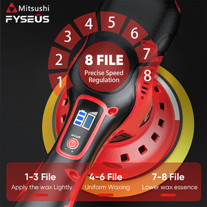 Pulidora de Doble Acción Inalámbrica Fyseus de 380 W, Órbita de 15 mm, para Pulir Automóviles - Product Image 5