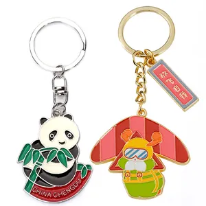 싼 3D 로고 편지 사기질 디자인 선전용 금속 사람 Keychains 주문 로고 열쇠 고리