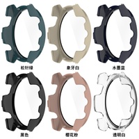 Pelindung casing ponsel, baru untuk jam Garmin Forerunner 165, pelindung casing Tempered Glass PC