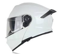 Casque de moto modulaire à visière double rabattable, personnalisable en gros, OEM/ODM