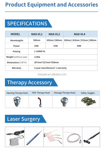 Lápiz de Terapia Láser de Bajo Nivel Kanistar MAX-VL2, Terapia Biod con Láser Frío, Longitud de Onda de 650-980 nm, Alivio del Dolor, Equipo Veterinario - Product Image 5