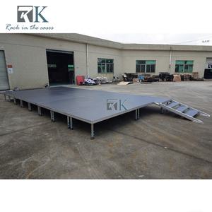 Scène modulaire à charge lourde, plateforme durable, scène extérieure, pieds réglables - Product Image 2