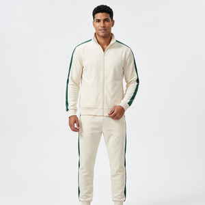 Conjunto deportivo informal de dos piezas para hombre, con sudadera con cremallera y pantalones para otoño. - Product Image 4