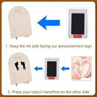Cadre photo en bois pour échographie, marron, durable, pour usage intérieur, annonce de grossesse, révélation du sexe du bébé, décoration de chambre d'enfant