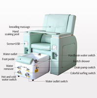 Fauteuil de pédicure et massage MOOLIN de luxe moderne, en promotion, avec spa pour les pieds, réglage électrique, couleur et vibrations, idéal pour salon de manucure et pédicure (OEM)