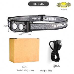 Servicio personalizado Super brillante linterna Led emergencia Usb recargable Sensor de movimiento faros cabeza antorcha Luz - Product Image 3