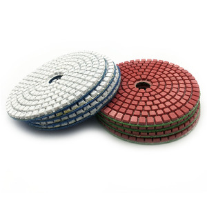 Sửa chữa sàn 4 inch trắng kim cương đánh bóng Pad công cụ mài mòn Granite Marble 50 đến 3000 grit - Product Image 3