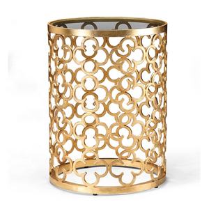 ตารางหรูหราสำหรับเฟอร์นิเจอร์ห้องนั่งเล่นตารางแก้วที่ทันสมัยที่ขายดีที่สุดตารางโลหะ - Product Image 6