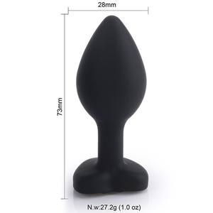 SM Adult Sex Toys XY-34 Hartvormige siliconen anale plug Backcourt expansie <span class=keywords><strong>vagina</strong></span> haar <span class=keywords><strong>China</strong></span> - Product Image 6