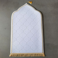 Tapis de Prière Musulman Islamique de Qualité Supérieure, Antidérapant, Portable de Voyage avec Mousse Épaisse Rembourrée pour un Confort Optimal lors de l'Adoration