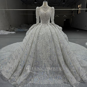 Robes De Mariée Exquises Tulle Paillettes Perlées Robes De Mariée Robes De Mariée Sexy <span class=keywords><strong>Robe</strong></span> De Mariée <span class=keywords><strong>Robe</strong></span> De Novia Mn290 - Product Image 1