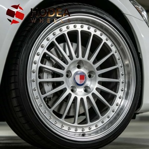 Rines de Aleación Forjados Personalizados de 2 Piezas para Vehículos JDM Toyota Nissan Honda Retro Tuning, Borde Pulido y Cepillado para BMW <span class=keywords><strong>Mercedes</strong></span> Audi - Product Image 5