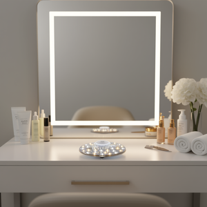 Paquete de 4 Lámparas de Aumento LED de Repuesto, 18 W, Luz Blanca Cálida y Neutra de 3 Tonos, Montaje en Techo, Funciona con Batería, para Salones de Belleza - Product Image 2