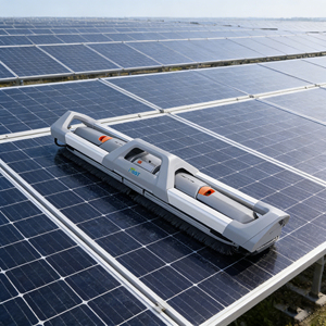 Robot de nettoyage de <span class=keywords><strong>panneaux</strong></span> solaires autopropulsé tout-terrain sans eau, à balayage à sec, avec une capacité de 30/h et une autonomie de 4 heures - Product Image 1