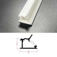 Fabricant Bming – Nouveau diffuseur de lumière transparent moderne pour intérieur, sur mesure, en co-extrusion irrégulière avec logement de lentille LED intégré