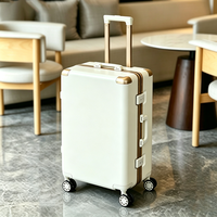 Valise trolley rigide personnalisable avec logo, résistante à l'usure, légère, avec serrure, pour voyages d'affaires et de loisirs