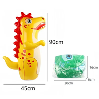 Sac de frappe gonflable de boxe roulante, jeux pour garçons et filles, jouets sportifs, jouet gonflable de dinosaure qui tombe