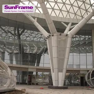 Sun Frame Custom Laser Cut Gold Metal Carved Panel Outdoor Metal Screen Engraved Panels Cladding Architectural Curtain Wall