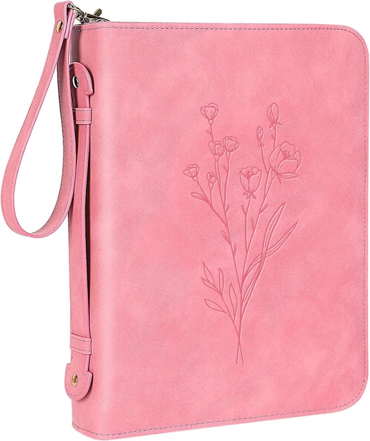 Custom Portable Christian Gift Bible Book Cover Bible Carrying Case Faux Leather Bible Cover Case for Women