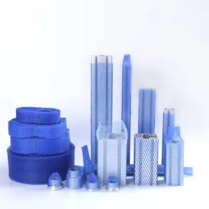 Pe Plastic Expanding Packing Protective Tubular Plastic Mesh Sleeves Net For Auto Crankshafts