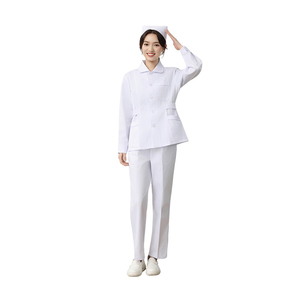 Ensembles de blouses d'infirmière brodées Airuiya pour femmes, respirants, en tricot, à manches courtes, couleurs personnalisables, toutes saisons, taille XL, <span class=keywords><strong>veste</strong></span> - Product Image 4
