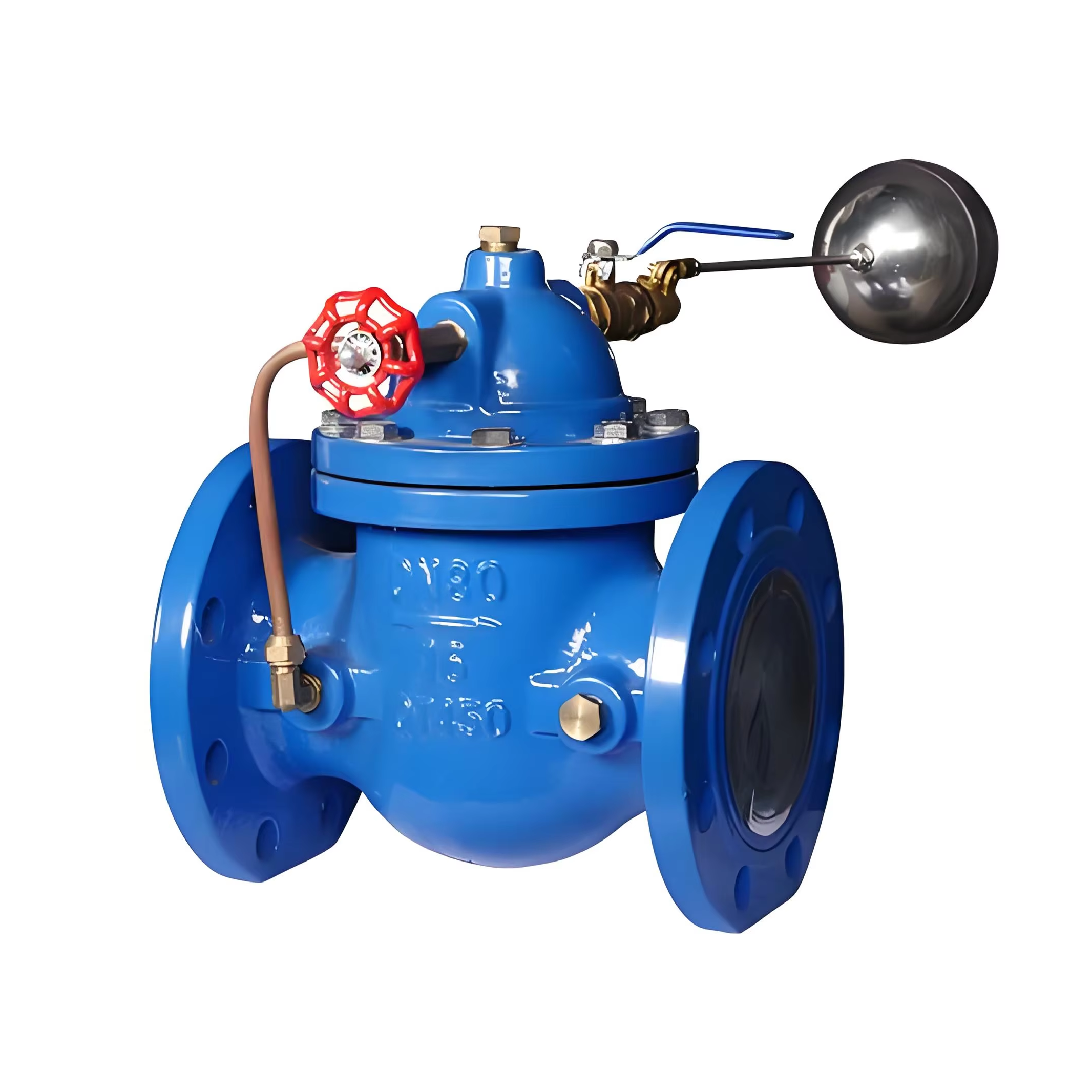 Manufacturer High Quality Flange Silencing Remote Control Float Ball Valve Ductile Iron Float Ball Valve