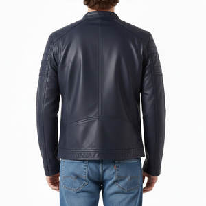 Chaqueta de Cuero para Hombre de Diseño Único, Impermeable, Ecológica, de Alta Calidad, Servicio OEM a Precio Razonable - Product Image 2